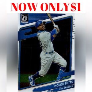 Mookie Betts 2021 Donruss Optic Los Angeles Dodgers Baseball Card